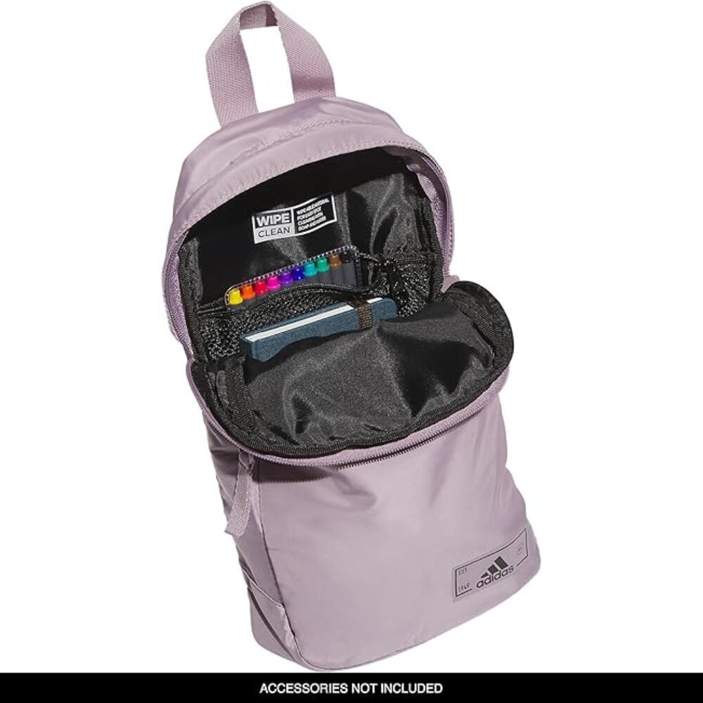 adidas Essentials 2 Sling Crossbody Bag Fig Purple/Black, One Size NWOT - Picture 7 of 7